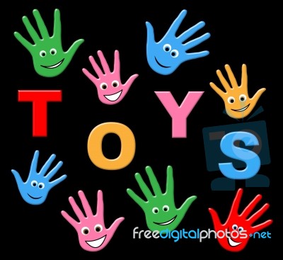 Toys Kids Indicates Buying Buy And Childhood Stock Image