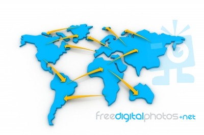 Trade Networking Stock Image