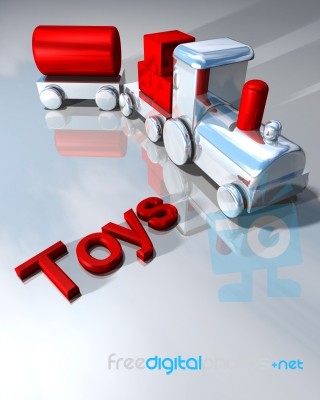 Train Toys Stock Photo