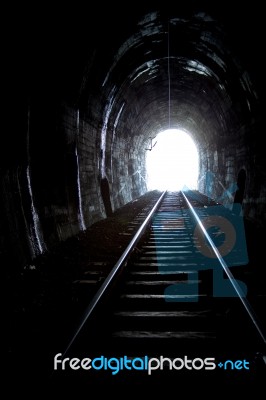 Train Tunnel Stock Photo