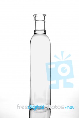 Transparent Glass Bottle Stock Image