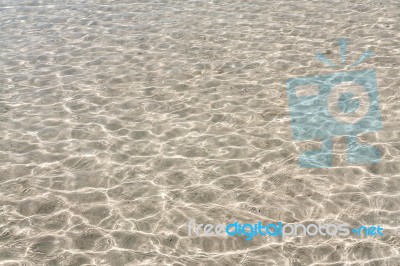 Transparent Sea Water Surface Stock Photo