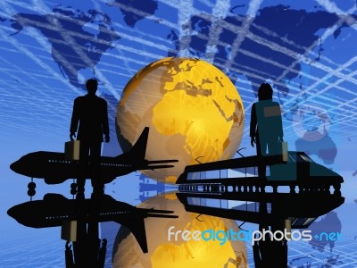 Trip Businessman Stock Image