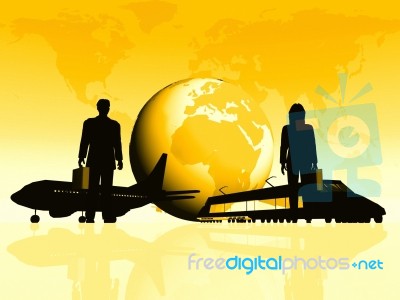 Trip For Businessman Stock Image