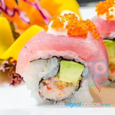Tuna Sushi Stock Photo