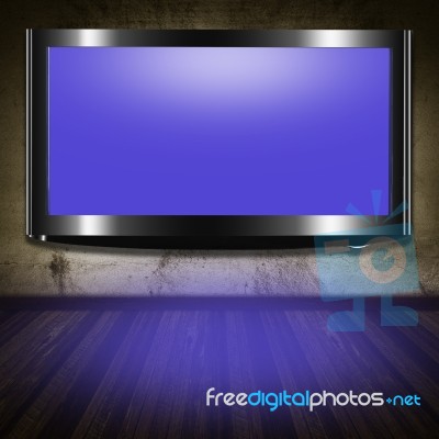 TV Flat Screen Lcd Stock Photo