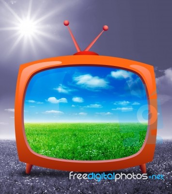 TV Su PRATO Stock Image