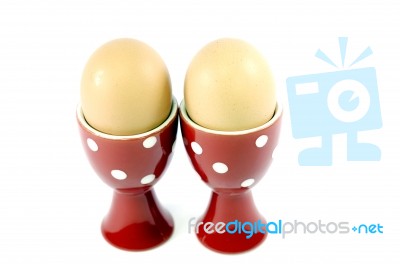 Two Eggs Stock Photo