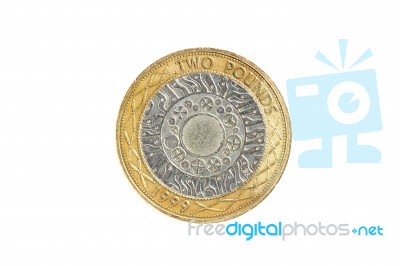 Two Pound Coin Stock Photo