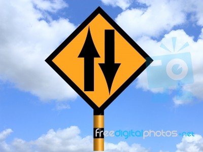 Two Way Traffic Stock Image