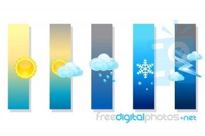 Types Of Weather Stock Image