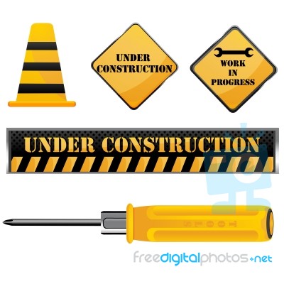 Under Construction Icon Stock Image