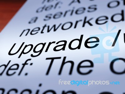 Upgrade Definition Stock Photo