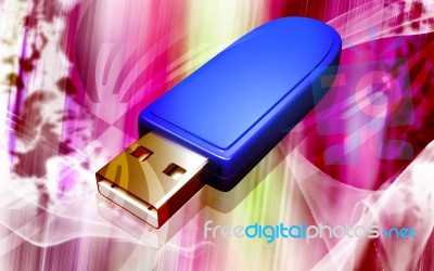 USB Flash Drive Stock Image