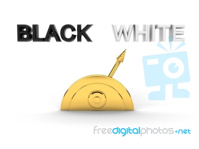 Usually Question - Black Or White Stock Photo