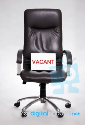 Vacancy Chair Stock Photo