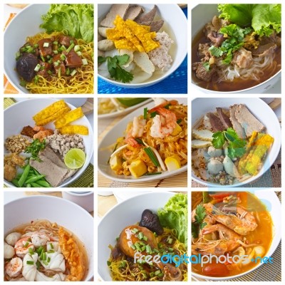 Variety Of Thai Food Stock Photo