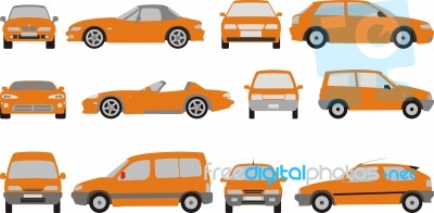 Variety Of Vehicles Stock Image