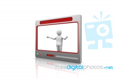 Video Presentation Stock Image