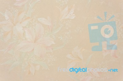 Vintage Pearl Pink Floral , Wallpaper Stock Photo