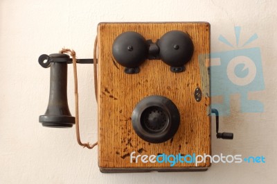 Vintage Telephone Stock Photo