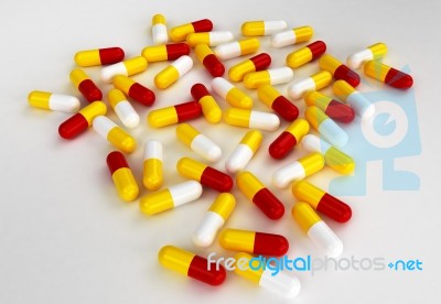 Vitamin Pills Stock Image