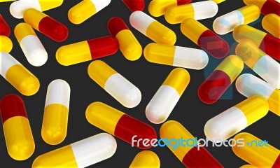 Vitamin Pills Stock Image
