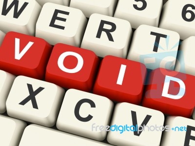 Void Keys Show Invalid Or Invalidated Online Stock Image