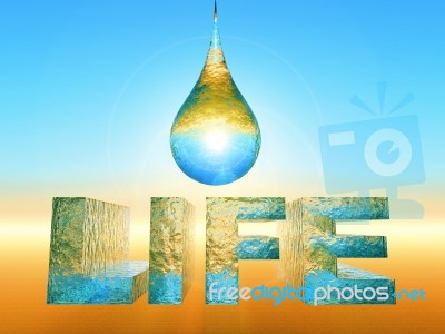Water Is Life Stock Image