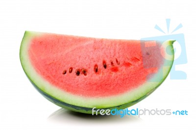 Water Melon Isolated On White Background Stock Photo