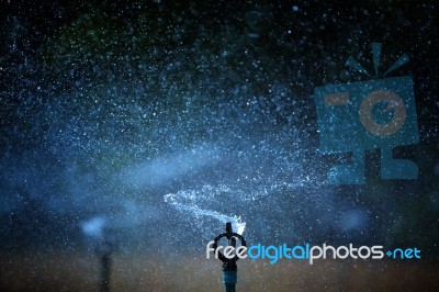 Water Sprinkler Stock Photo