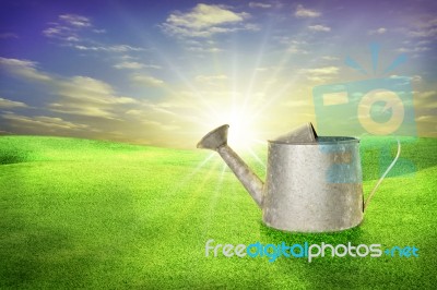 Watering Pot Stock Photo