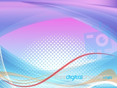 Wavy Background Shows Squiggles And Curves Pattern Stock Image