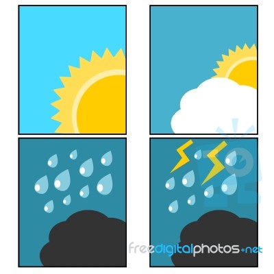 Weather Icon Illustration Stock Image