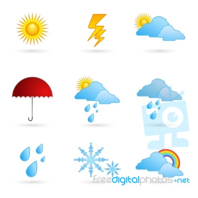 Weather Icons Stock Image
