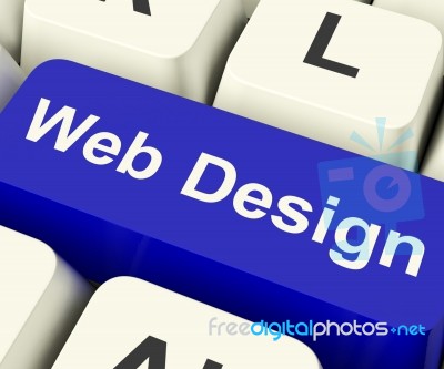 Web Design Computer Key Stock Image