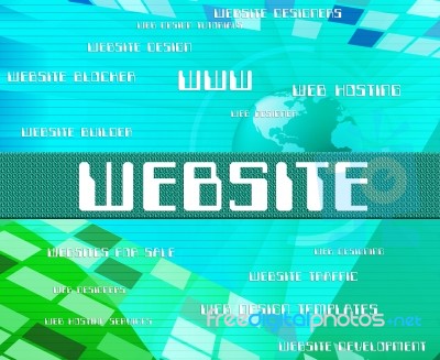 Website Word Showing Words Technology And Websites Stock Image