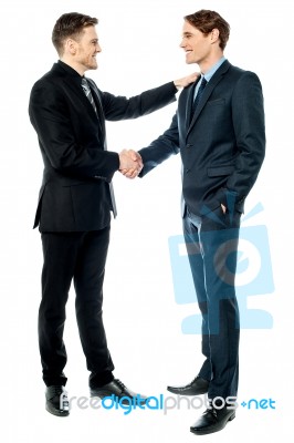 Well Done My Partner! Stock Photo