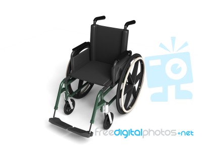 Wheel Chair Stock Photo