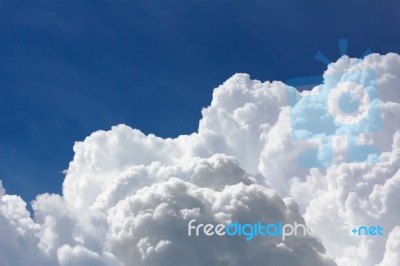 White And Gray Clouds Stock Photo