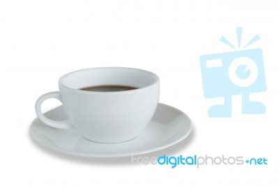 White Coffee Cup Stock Photo