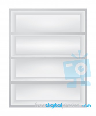 White Shelves Stock Image