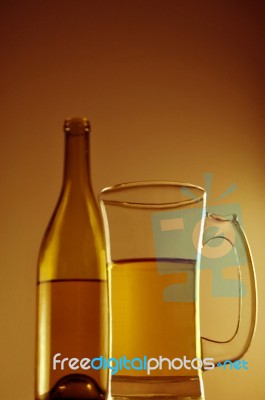 White Wine Stock Photo