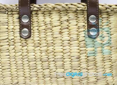 Wicker Basket Close-up Stock Photo