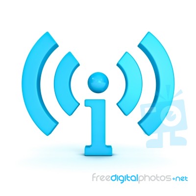 Wifi And Information Icon Stock Image