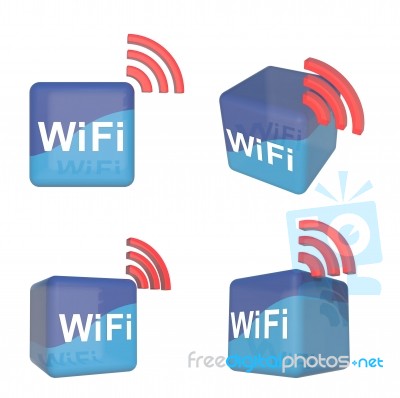 WiFi Box Icon Stock Image