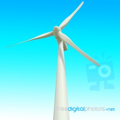 Windmill Generator Power Plant Stock Image