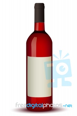 Wine Bottle Stock Image