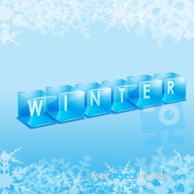 Winter Card Stock Image