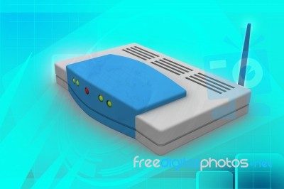 Wireless Router Stock Image